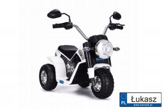 Motor harley MiniBike siedzenie z ekoskóry Biały JC916