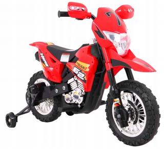 Motorek CROSS na akumulator  czerwony BDM0912