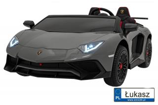 Pojazd akumulatorowy Lamborghini Aventador SV Szary 2x200W A8803.SZA