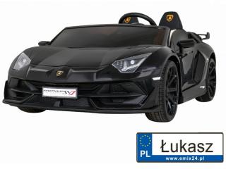Pojazd Na Akumulator Lamborghini SVJ Drift Czarny SX2028