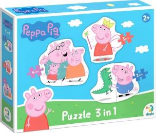 Puzzle 3w1 Świnka Peppa 200338