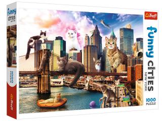Trefl Puzzle 1000el Koty w Nowym Jorku 10595