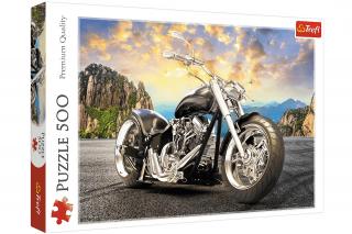 Trefl Puzzle 500el Czarny motocykl 37384