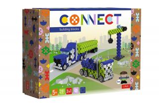 Zestaw Klocków Konstrukcyjnych Connect 2w1 Ciężarówka plac budowy Trefl 61977