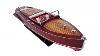 Chris Craft Runabout 1930 - drewniany model legendarnej amerykańskiej łodzi motorowej 62cm