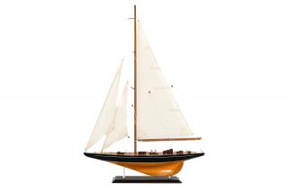 Drewniany model regatowego jachtu oceanicznego królewskiej J-Klasy "Velsheda" 88cm