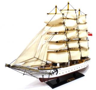 Model żaglowca Dar Pomorza 50cm - DARPOM50 - trójmasztowa Biała Fregata