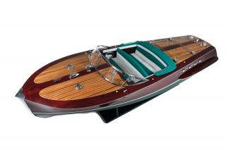 Riva Tritone Special - drewniany model największej łodzi motorowej stajni Riva 90cm