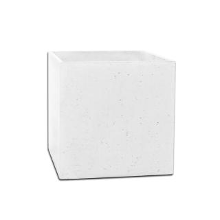 Donica betonowa BOX M 45x45x45 biały