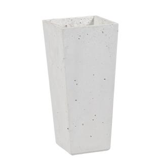 Donica betonowa CONE S 19x19x40 biały