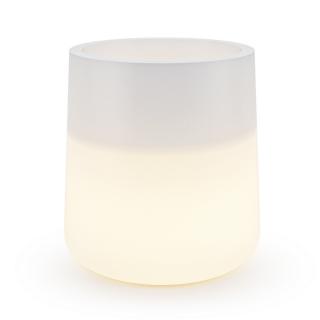 Donica z polietylenu ZOE PL-ZO50 LIGHT biały podświetlany