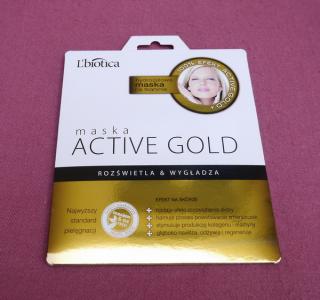 Active Gold - hydrożelowa maska na tkaninie 23ml.