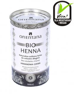 Bio Henna HEBANOWA CZERŃ do włosów 100g Orientana
