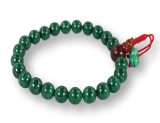 Bransoletka mala z malachit 8mm jakość Tibetan bracelate with malachite stones.