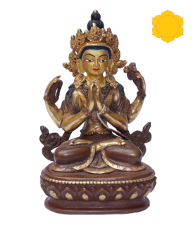 Czenrezig14 (Avalokiteśwara) Jakość złota malowana