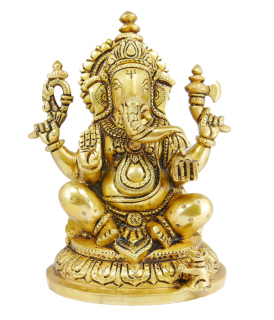 Figurka Ganesh 08 (Ganesha, ganes) Jakość (Metalowa)