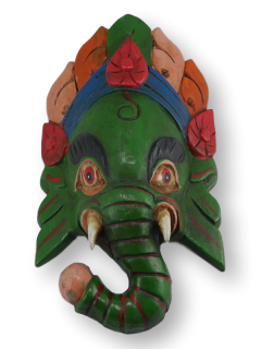 Maska Ganesha z drzewa mangowego 012