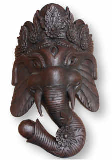 Maska Ganesha z drzewa mangowego Super jakość08