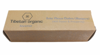 Tibetan organic incense Solar plexus (Manipura) chakra (czakra splot słoneczna)