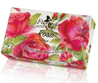 Florinda naturalne mydło roślinne 200 g, ręcznie robione, zapach róża