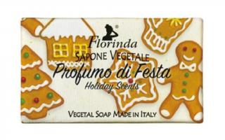 Świąteczna kolekcja Florinda naturalne mydło roślinne w kostce 100 g, ręcznie produkowane, zapach wanilia