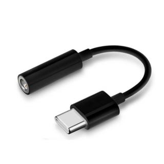 ADAPTER HF USB TYP-C NA JACK 3,5 ADAPTER SŁUCHAWEK TYP C PRZEJŚCIÓWKA CZARNY NEW CHIP (S21) DIGITAL AUDIO