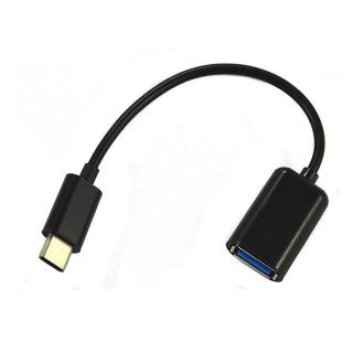 ADAPTER HOST OTG USB TYP C CZARNY TYP-C PRZEJŚCIÓWKA