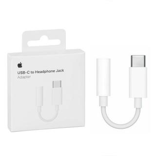 ADAPTER TYP-C DO MINI JACK 3,5MM BIAŁY PRZEJŚCIÓWKA IPHONE BOX APPX