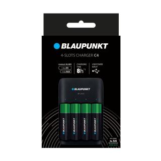 Blaupunkt BL-C4CH/1VH Ładowarka sieciowa Blaupunkt C4 + 4x AA 2000 mAh