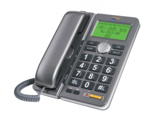 Dartel LJ-240 kolor grafitowy Telefon przewodowy z wyświetlaczem
