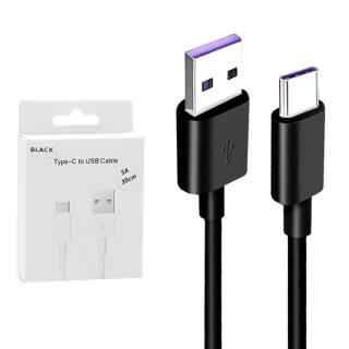 ECOBOX KABEL USB TYP-C 5A CZARNY 30CM