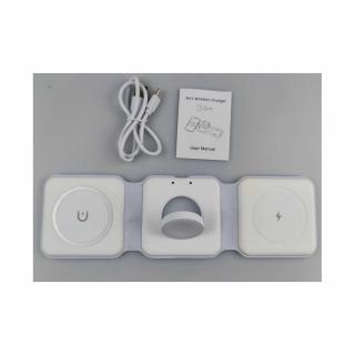 ECOBOX ŁADOWARKA MAGSAFE BEZPRZEWODOWA BIAŁY 3w1 15W