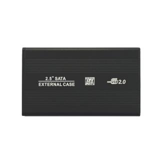 ECOBOX OBUDOWA DYSKU HDD SATA 2,5 CALA USB 2.0 ALUMINIUM CZARNA