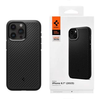 ETUI SPIGEN CORE ARMOR IPHONE 15 PRO MATT BLACK CZARNY POKROWIEC