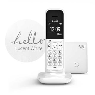 Gigaset CL390 Kolor: Lucent White Telefon bezprzewodowy DECT