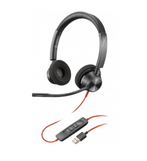 HP POLY Blackwire 3320, BW3320 USB-A 76J16AA Zestaw słuchawkowy