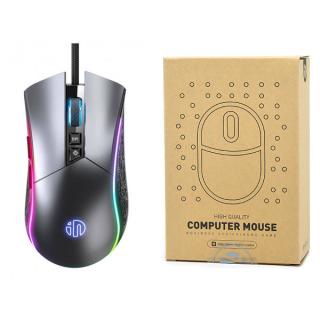 INPHIC MYSZ PRZEWODOWA GAMING PW6 RGB 1200-4800 DPI SZARA