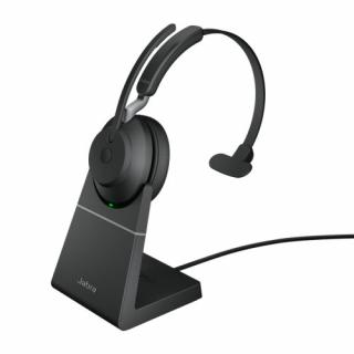 Jabra Evolve2 65 Mono UC ze stacją ładującą 26599-889-889 Bezprzewodowy zestaw nagłowny na jedno ucho