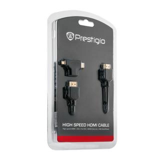 KABEL HDMI 1,8M PRESTIGIO PHDMIAC1 + ADAPTERY MICRO MINI HDMI