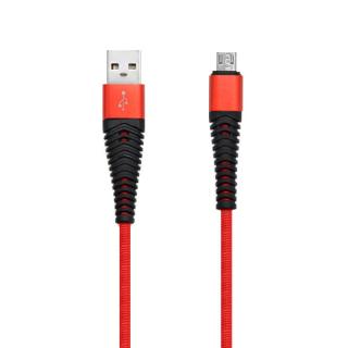 KABEL MICRO USB QC 3.0 FAST CHARGING FASTON QUICK CHARGE OPLOT WZMACNIANY 3M REDX NYLON