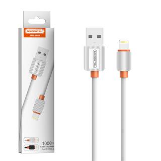 KABEL USB IPHONE 2A SOMOSTEL BIAŁY 2000mAh QUICK CHARGER 1M POWERLINE SMS-BP03