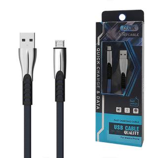 KABEL USB MICRO 2.4A NIEBIESKI 2400mAh QUICK CHARGER QC 3.0 1M POWERLINE BW02