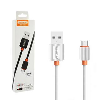 KABEL USB MICRO 2A SOMOSTEL BIAŁY 2000mAh QUICK CHARGER 1M POWERLINE SMS-BP03