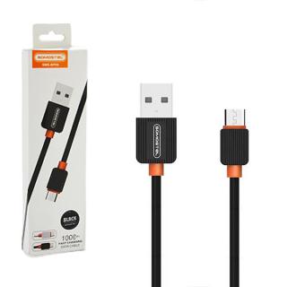 KABEL USB MICRO 2A SOMOSTEL CZARNY 2000mAh QUICK CHARGER 1M POWERLINE SMS-BP03