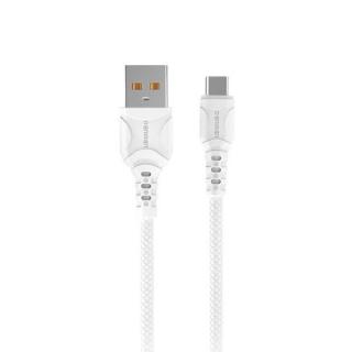 KABEL USB TYP C DENMEN BIAŁY 2.4A 1M DC05