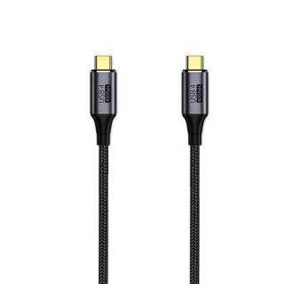 KABEL USB4 TYP-C DO TYP-C 40Gbps WZMACNIANY 1M CZARNY THUNDERBOLT PD