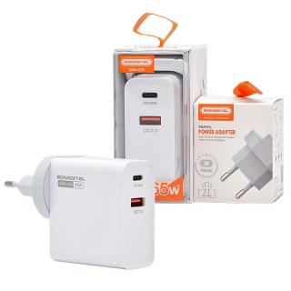 ŁADOWARKA SIECIOWA 65w BIAŁA SOMOSTEL POWER DELIVERY Q25 PD + USB