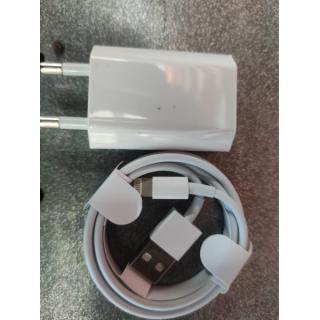 ŁADOWARKA SIECIOWA USB 1A BIAŁA + KABEL USB IPHONE BIAŁY 1M ECONOMY SALL