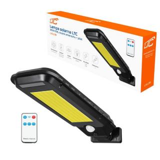 LAMPA SOLARNA LTC 30 W COB, 2000 LM, SENSOR RUCHU I ZMIERZCHU, AKUMULATOR 2400 MAH + PILOT LXLL118