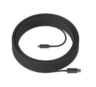 Logitech USB cable - USB Type A (M) to 24 pin USB-C (M) - USB 3.2 - 45 m 939-001805 Kabel SuperSpeed